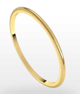 Gold Spacer Band 14K Yellow Gold / 5.5 / 3mm