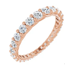Load image into Gallery viewer, Graduated Diamond Eternity Band