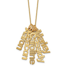 Load image into Gallery viewer, Hanging Name Necklace 1-5 Names
