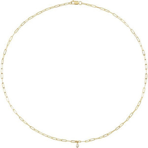 Varqi Diamond Drop Chain Necklace