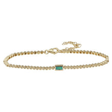 Load image into Gallery viewer, Diamond and Emerald Bracelet
