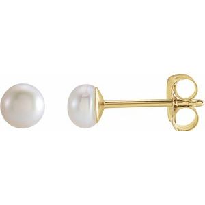 Cultured Freshwater Pearl Earrings - Youth