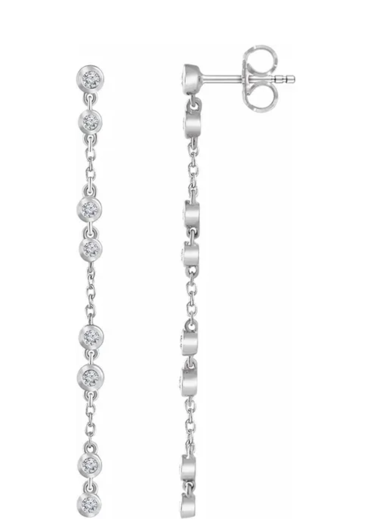 Diamond Chain Earrings