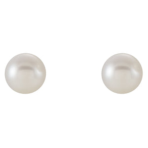 Freshwater Cultured Pearl Earrings 6mm