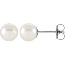 Load image into Gallery viewer, Freshwater Cultured Pearl Earrings 6mm
