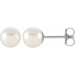Freshwater Cultured Pearl Earrings 6mm