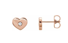 Load image into Gallery viewer, Diamond Heart Love Earring - Youth
