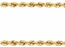 Gold Traditional Solid Rope Chain Unisex
