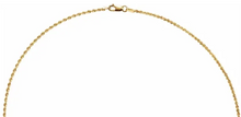 Load image into Gallery viewer, Gold Traditional Solid Rope Chain Unisex
