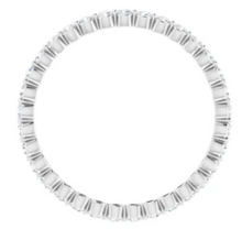 Load image into Gallery viewer, Single Prong Set Eternity Band
