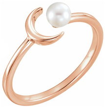 Load image into Gallery viewer, Crescent Pearl Ring
