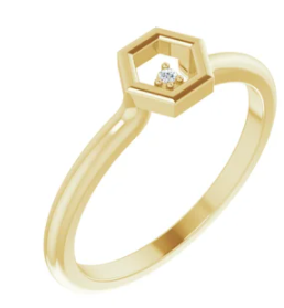 Sweet Honeycomb Diamond Ring