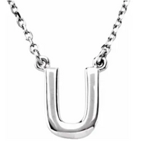 Load image into Gallery viewer, Initial Block Letter Necklace
