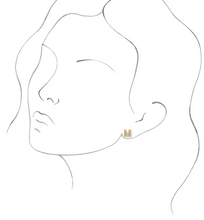 Load image into Gallery viewer, Large Single Initial Earring
