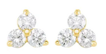 Load image into Gallery viewer, Diamond Trio Earrings
