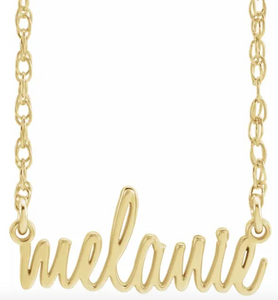 Lowercase Name Necklace