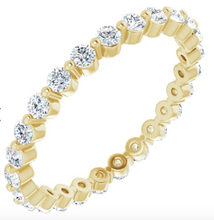 Load image into Gallery viewer, The Silhouette Round Diamond Eternity Band
