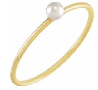 Pearl Stackable Ring