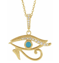 Load image into Gallery viewer, Eye of Horus Religious Necklace
