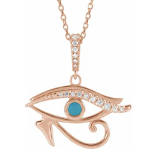 Load image into Gallery viewer, Eye of Horus Religious Necklace
