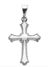 Load image into Gallery viewer, Beaded Cross Pendant -Unisex
