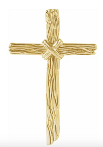 XXL Woodgrain Cross Pendant