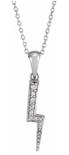 Load image into Gallery viewer, Diamond Lightning Bolt Necklace
