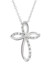 Load image into Gallery viewer, Diamond Ribbon Necklace
