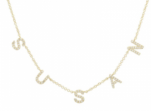 Load image into Gallery viewer, Dangling Diamond Name Necklace
