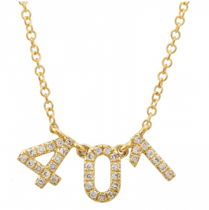Diamond Number Necklace