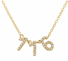 Load image into Gallery viewer, Diamond Number Necklace
