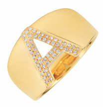 Load image into Gallery viewer, Diamond Letter Signet Ring
