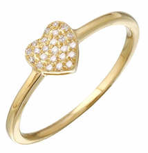 Load image into Gallery viewer, Diamond Pave Heart Ring

