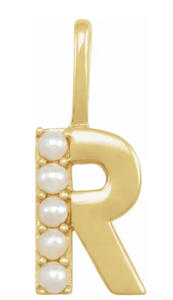 Paloma Pearl Initial Pendant