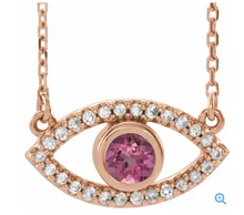 Load image into Gallery viewer, Evil Eye Religious Necklace
