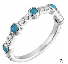 Load image into Gallery viewer, Turquoise and Diamond Ring
