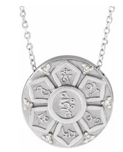 Load image into Gallery viewer, Mantra Diamond Accent Necklace
