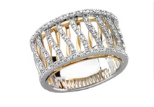 Load image into Gallery viewer, Two-Tone Diamond Anniversary Ring
