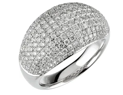 Domed Pave Ring