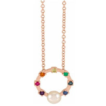 Load image into Gallery viewer, Hold You Forever Rainbow Baby Necklace
