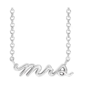 mrs Personalized Necklace