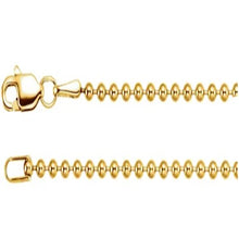 Load image into Gallery viewer, Gold Hollow Bead Chain Unisex
