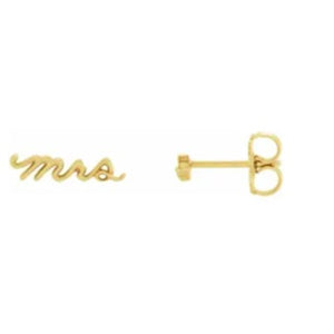 mrs Personalized earrings