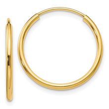 Load image into Gallery viewer, Skinny Minny 1.5mm Endless Gold Hoops
