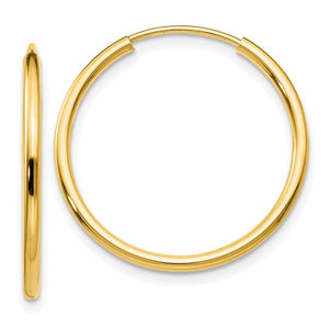 Skinny Minny 1.5mm Endless Gold Hoops