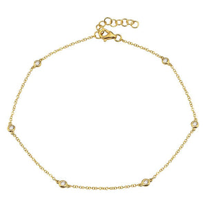 Diamonds By The Yard Anklet