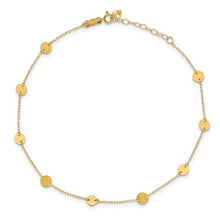 Load image into Gallery viewer, Disco Gold Disc Anklet
