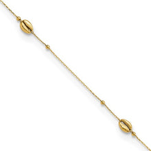 Load image into Gallery viewer, Sea Shell Gold Bead Anklet

