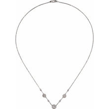 Load image into Gallery viewer, Cluster Station Diamond Necklace
