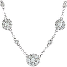 Load image into Gallery viewer, Cluster Station Diamond Necklace
